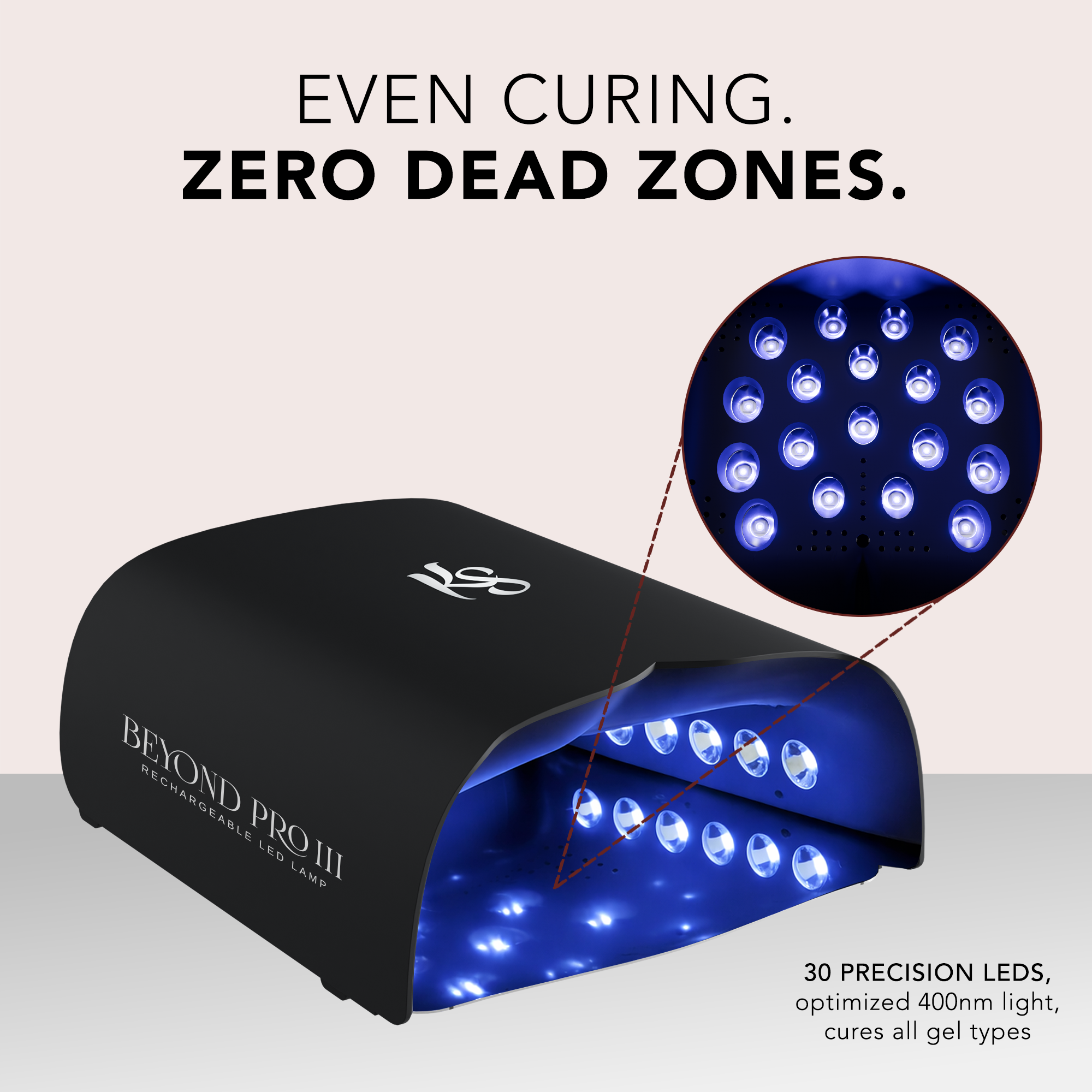 Beyond Pro Rechargeable LED Lamp III - Black